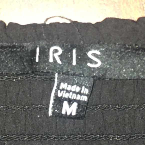 black tube top romper w buttons - Picture 3 of 3